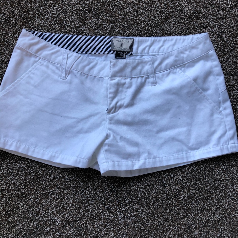 Volcom white shorts